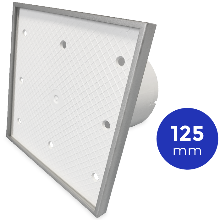 Pro-Design Badlüfter – STANDARD (KW125) – Ø 125 mm – Kachelfront