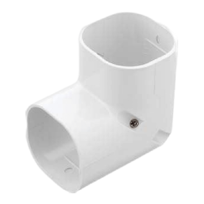 Klimaanlage lange aufsteigende Kurve 90 Grad - WEISS (SC-77-W)