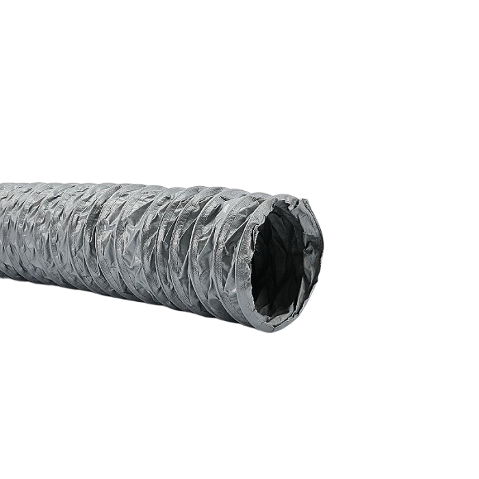 Nicht isolierter, flexibler (grauer) PVC-Schlauch Ø 127 mm (Innenmaß) – PER METER