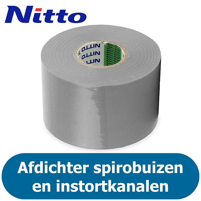 Nitto PVC-Klebeband - Grau - Isolierklebeband für Luftkanäle - 50 mm (20 Meter) TEST Nitto PVC-Klebeband - Grau - Isolierklebeband für Luftkanäle - 50 mm (20 Meter) TEST