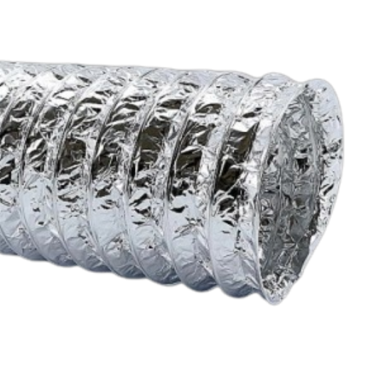 Flexibler Lüftungsschlauch unisoliert - Aluminium - Ø 150mm - Länge 10 Meter