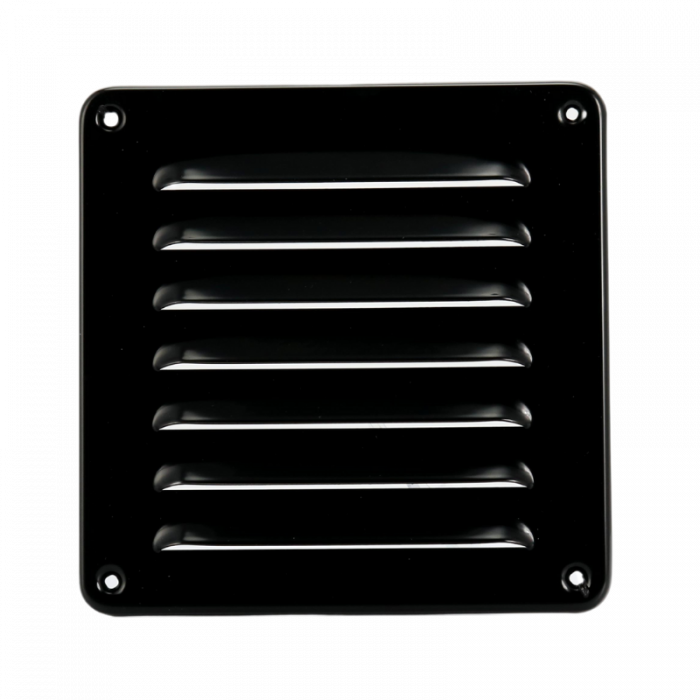 Aluminium Lüftungsgitter Aufbaumontage 195 x 195mm SCHWARZ (1-2020Z) Aluminium Lüftungsgitter Aufbaumontage 195 x 195mm SCHWARZ (1-2020Z)