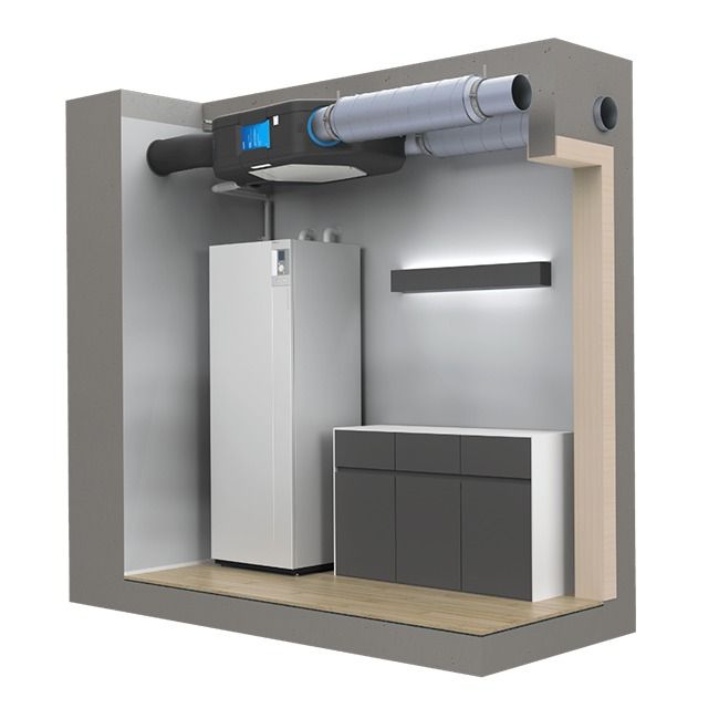 Orcon HRC-360 OptiAir WTW Deckeneinheit - 360m3/h - Mit Vorheizregister