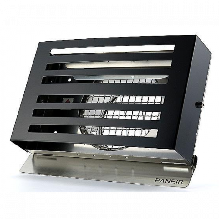 Design-Wetterschutzgitter PREMIUM LINE -BETA- Ø 125 mm mit grobmaschigem Draht – SCHWARZ RAL7021