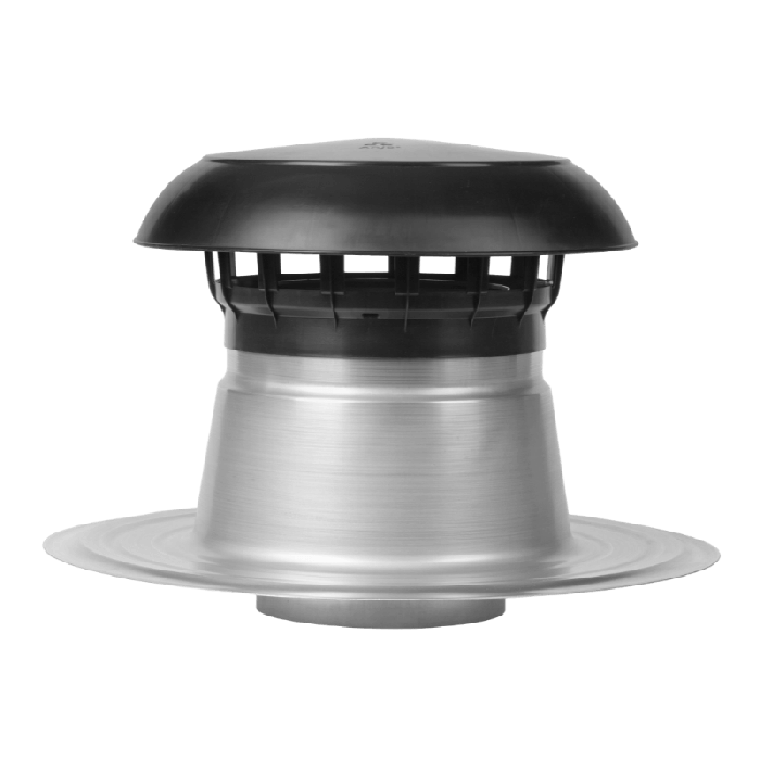 Flachdachentlüftung doppelwandig mit Kunststoffkappe Ø 250mm