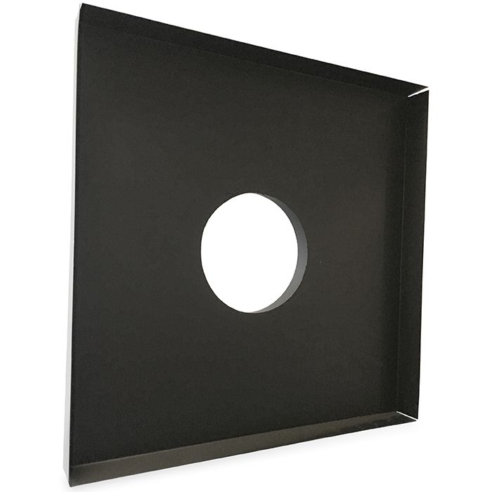 Plenum unisoliert, Aluminium 590x590 mm (Anschluss Ø200 mm)