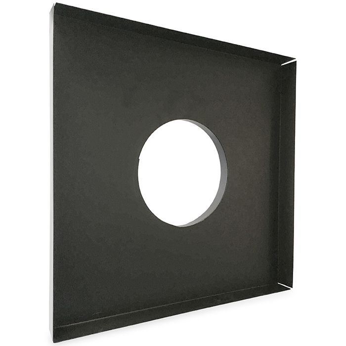 Plenum unisoliert, Aluminium 590x590 mm (Anschluss Ø250 mm)