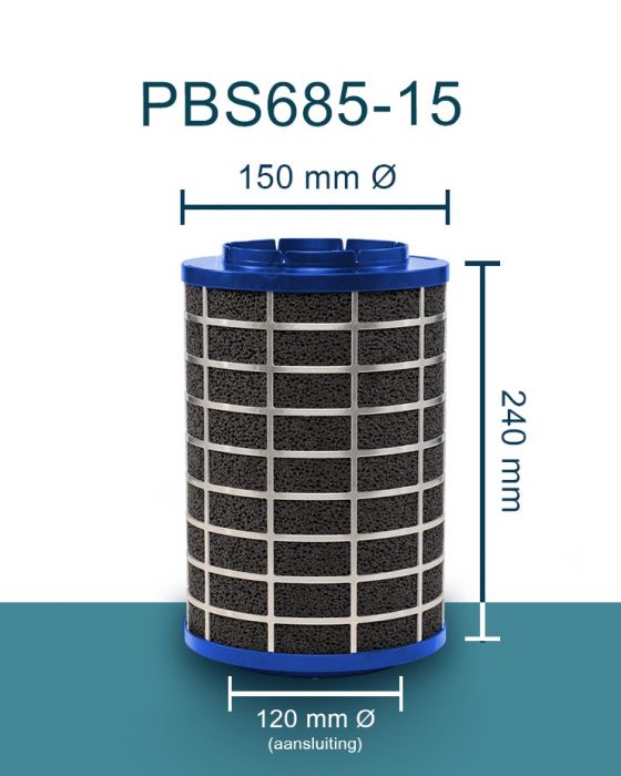 PuriVent SILO Plasmafilter für Dunstabzugshaube (Schacht 180 mm+) – 685 m3/h – Anschluss Ø 120 mm
