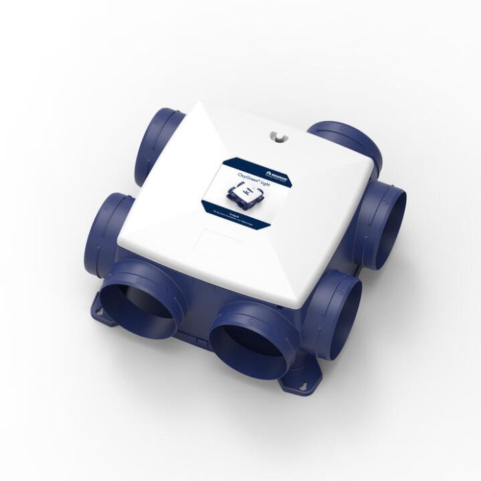 Renson Oxygreen Light mit Feuchtigkeitssensor - 372m3/h - Schutzkontakt - SET inkl. RF Fernbedienung