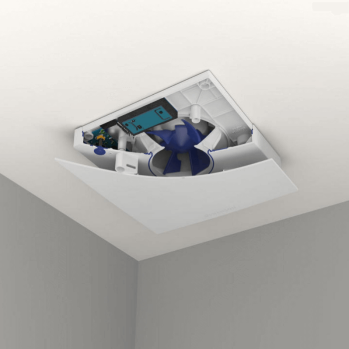 Renson Waves Badezimmer/WC-Ventilator - app-gesteuert - Geruchs-, Feuchtigkeits- und CO2-Sensor - Ø 100/125mm