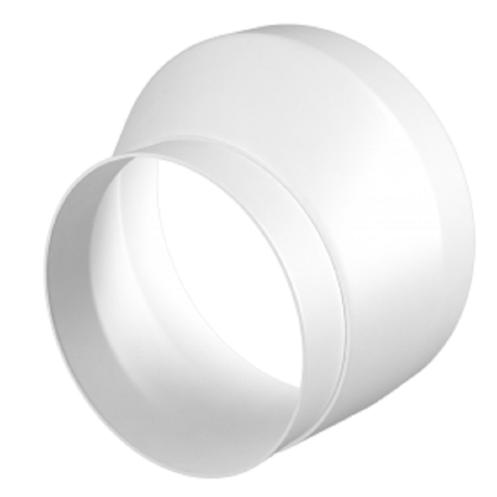 Reduzierstück Kunststoff - Ø 125 mm auf Ø 100 mm – asymmetrisch Reduzierstück Kunststoff - Ø 125 mm auf Ø 100 mm – asymmetrisch