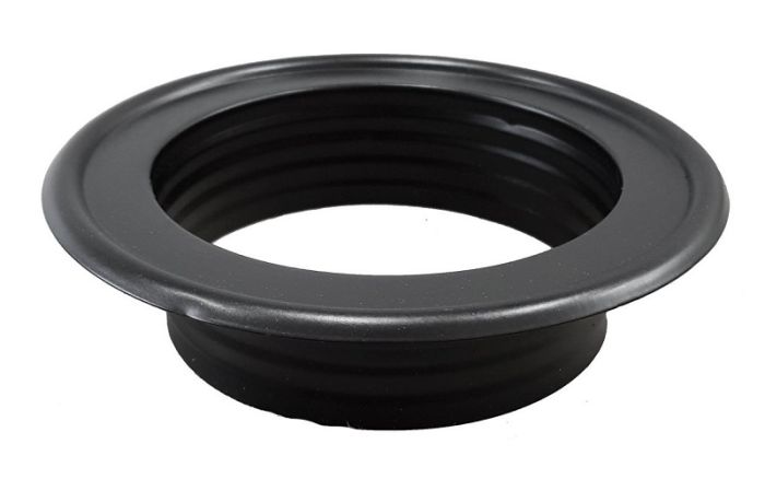 Abschlussrosette Ø 125 mm – Schwarz