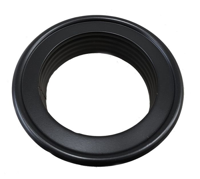 Abschlussrosette Ø 125 mm – Schwarz