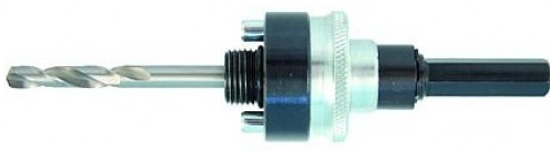 Schnellwechselhalter Sechskant 11mm für Lochsäge 32 bis 210mm - Federverriegelung Schnellwechselhalter Sechskant 11mm für Lochsäge 32 bis 210mm - Federverriegelung