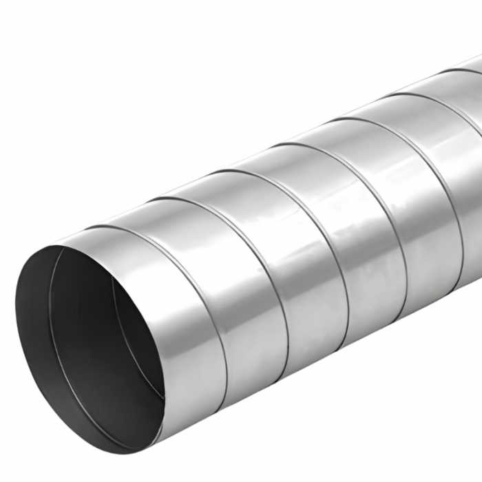 Wickelfalzrohr Ø 125 mm – Länge 90 cm