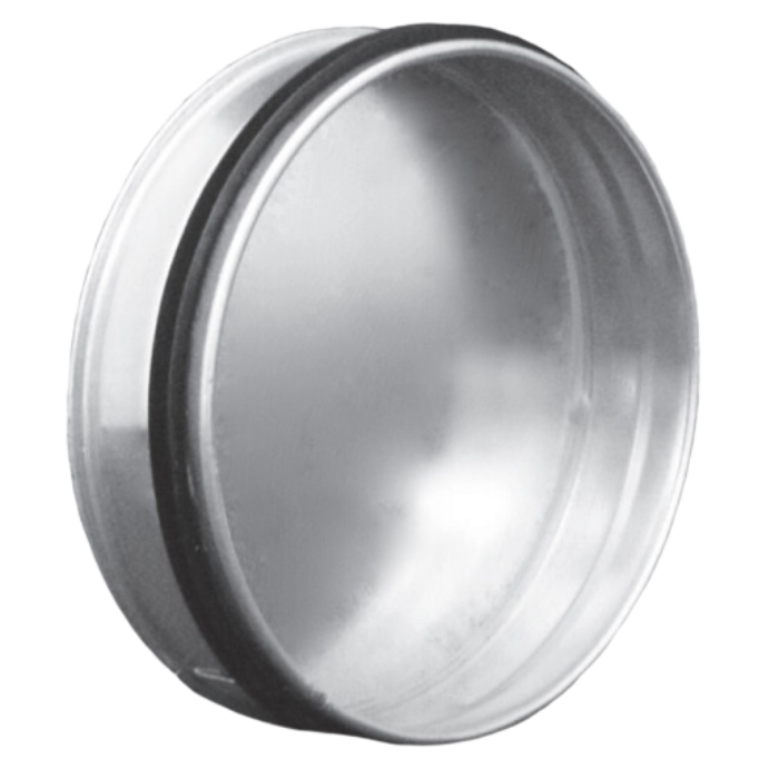 Enddeckel mit Dichtung für Wickelfalzrohr Ø 125mm