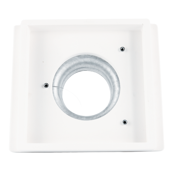 SQUARE - einbaubares rahmenloses Ventil - Ø125mm - ZU- & ABFUHR