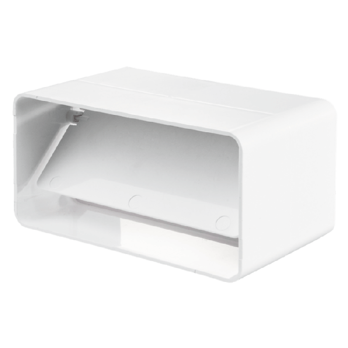 Kunststoff-Rückschlagventil für Kanal 110 x 55 mm Kunststoff-Rückschlagventil für Kanal 110 x 55 mm