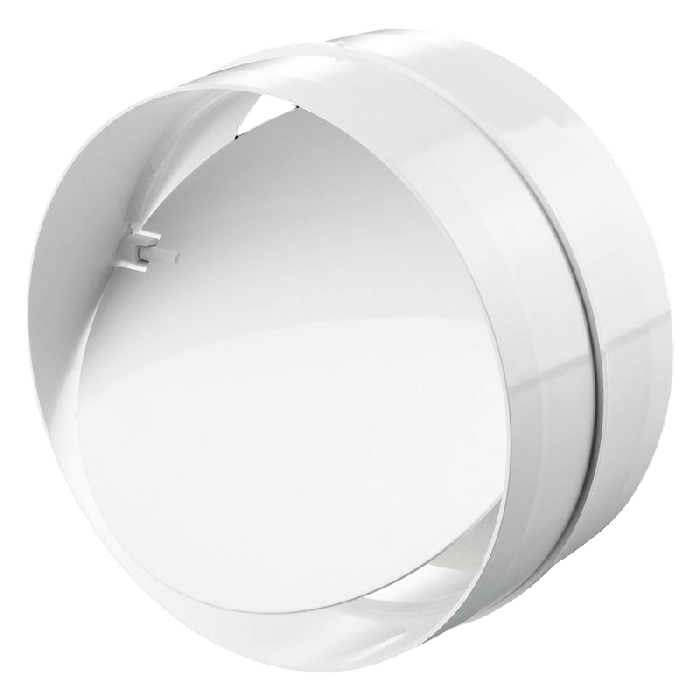 Rohrverbinder mit Rückschlagkleppe - rund - Ø100 mm