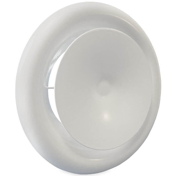 Gitter/Ventil (Luftzufuhr) Ø 200 mm Stahl – Weiß – MIT FEDER Gitter/Ventil (Luftzufuhr) Ø 200 mm Stahl – Weiß – MIT FEDER