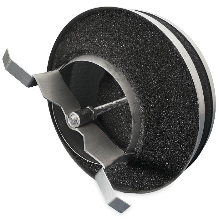 Tellerventil Edelstahl gebürstet - Zuluft - Ø 125mm