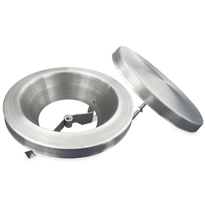 Tellerventil Edelstahl gebürstet - Zuluft - Ø 125mm