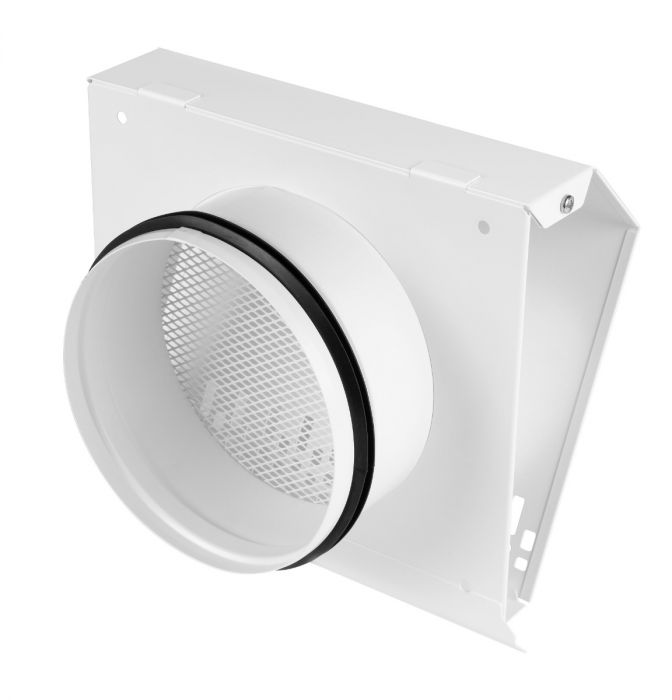 Whisper Luxe Design Wetterschutzgitter 125mm - Zuluft - WEISS