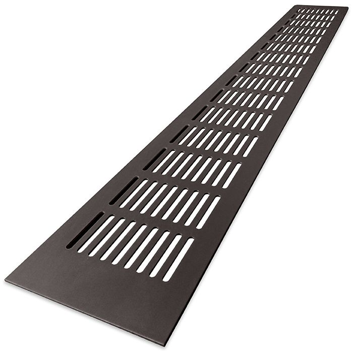 Lüftungsstreifen Aluminium LxH 300 x 80 mm (G61-3008B) BRAUN RAL8022
