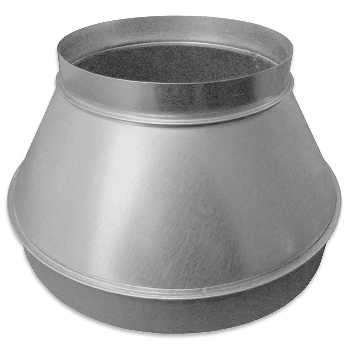 Reduzierstück für Wickelfalzrohr von Ø 400 mm auf Ø 250 mm Reduzierstück für Wickelfalzrohr von Ø 400 mm auf Ø 250 mm