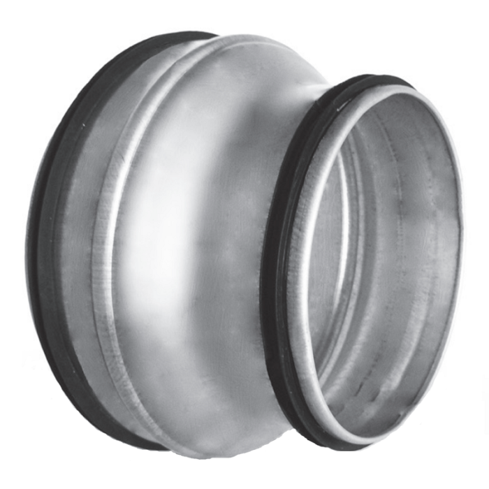 Reduzierstück für Wickelfalzrohr Ø 150mm auf Ø 125mm mit Dichtung Reduzierstück für Wickelfalzrohr Ø 150mm auf Ø 125mm mit Dichtung