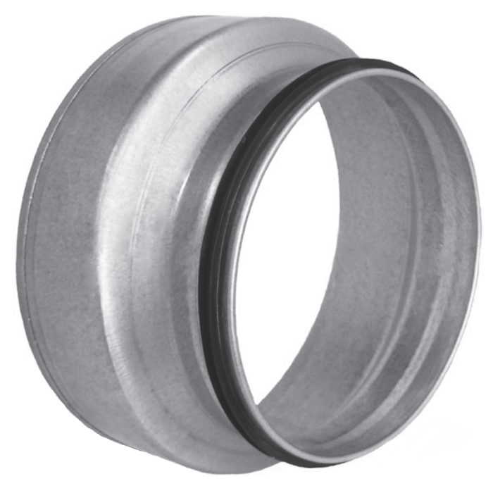 Reduzierstück für Formteil Ø 150 mm auf Wickelfalzrohr Ø 100 mm mit Dichtung Reduzierstück für Formteil Ø 150 mm auf Wickelfalzrohr Ø 100 mm mit Dichtung