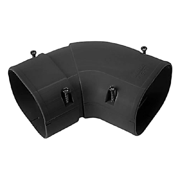 Einstellbarer flacher Bogen 45/90 Grad Klimaanlage - SCHWARZ (SKS-77-K)