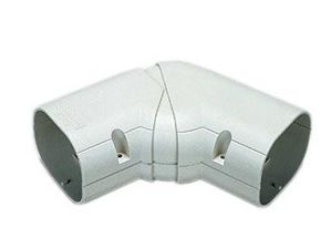 Verstellbarer flacher Bogen 45–90° (W) WEISS (NX-75)