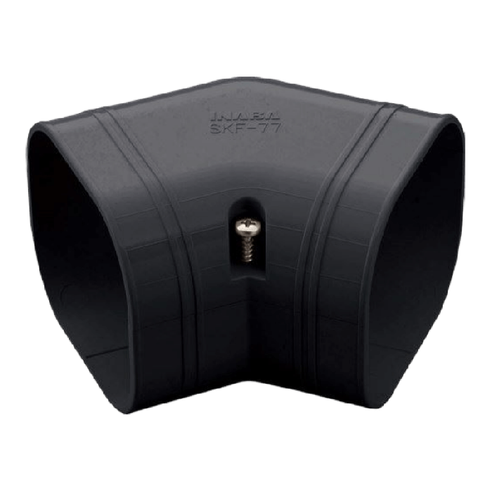 Klimaanlage flache Kurve 45 Grad - SCHWARZ (SKF-77-K)
