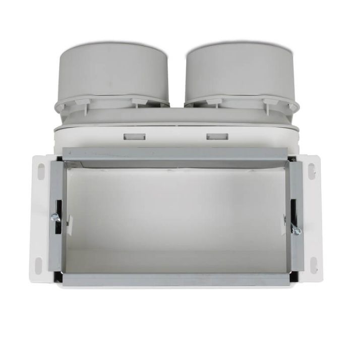 Vent-Axia Uniflexplus + Wandanschlussgehäuse Anschluss oben 2x Ø 90 mm