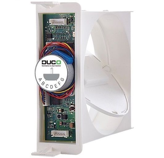 Duco Feuchtigkeitsregulierungsventil 50m3/h - geeignet für Badezimmer und Waschraum
