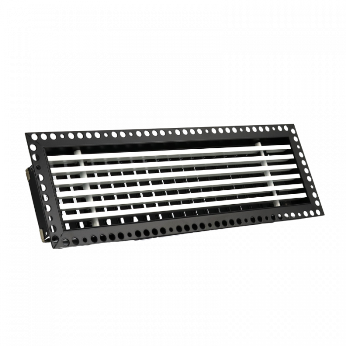 Einbaufähiges rahmenloses Wandgitter - 160x60mm - für Kanal 170x70mm