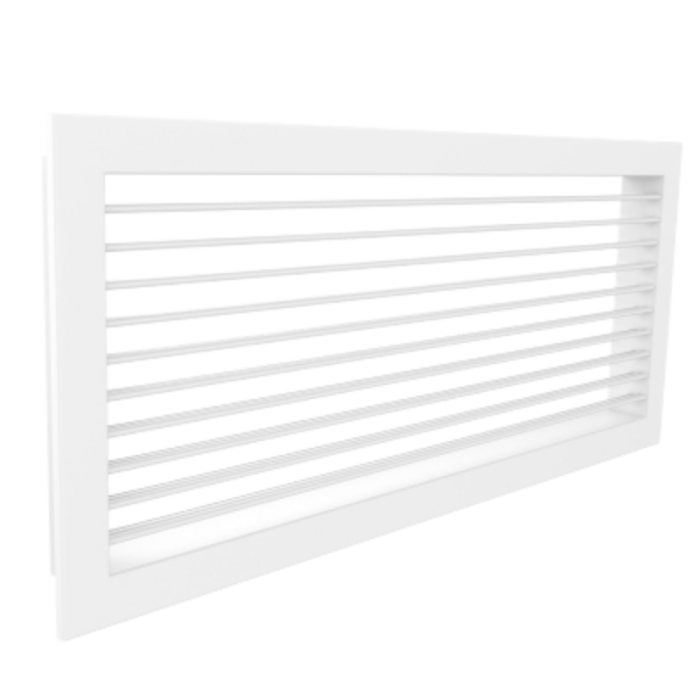 Wandlüftungsgitter VTA-8110 (Einbau) aus Stahl – mit einfach verstellbaren Lamellen Wandlüftungsgitter VTA-8110 (Einbau) aus Stahl – mit einfach verstellbaren Lamellen