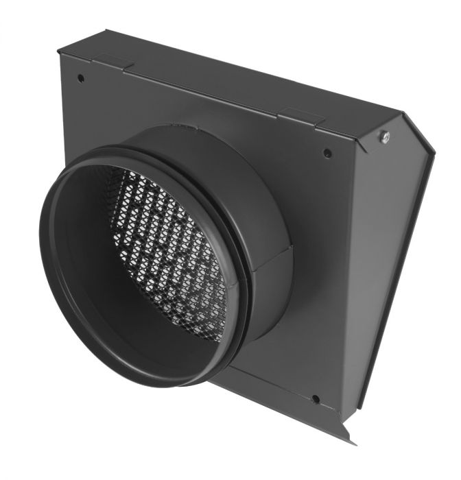 Whisper Luxe Design Wetterschutzgitter 150mm - Abluft - GRAPHITGRAU