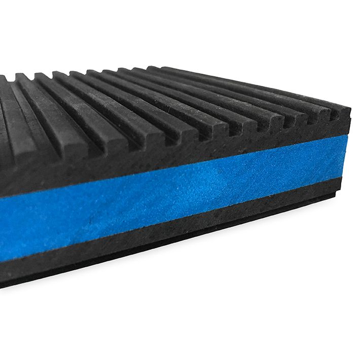 Wagner MP-4E Antivibrationsmatte aus Gummi 100 x 100 x 20 mm - mit zusätzlicher Schaumstoffschicht