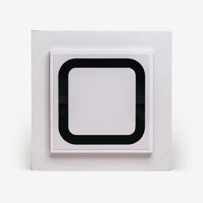Whisper einstellbares Designventil - QUADRATISCH - 125mm - Zuluft/Abluft - Weiß - mit Plenum Whisper einstellbares Designventil - QUADRATISCH - 125mm - Zuluft/Abluft - Weiß - mit Plenum