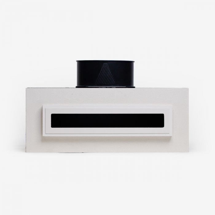 Whisper einstellbares Designventil - LINE - 125mm - Zuluft/Abluft - Weiß - mit Plenum