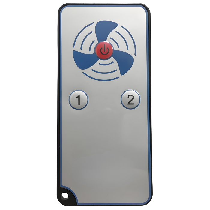 Kompakter dezentrale Lüftungsanlage - WRG-Ventilator HRV100P mit Wärmetauscher – 35 & 50 m3/h – inkl. Fernbedienung