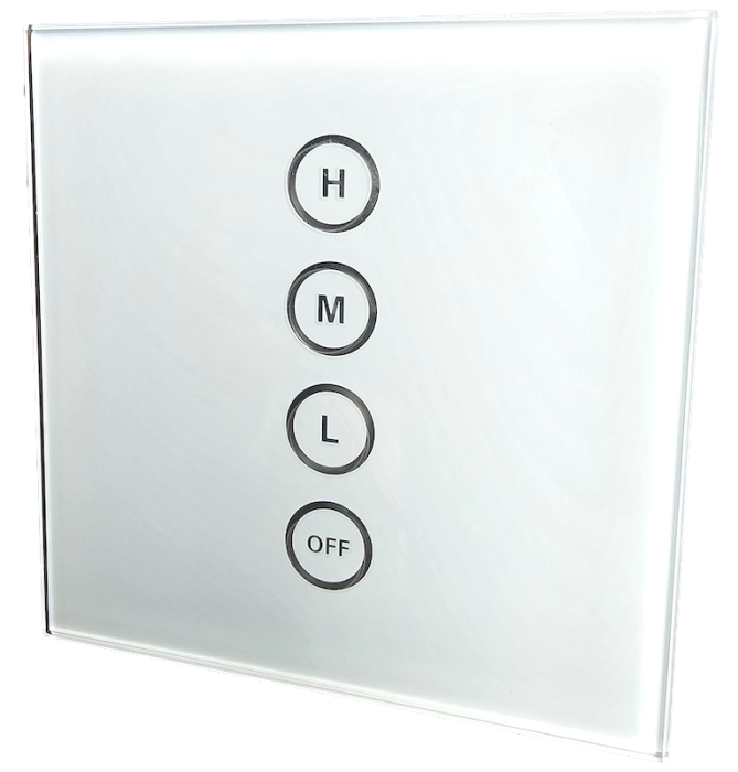 Whisper "Remote" - drahtloser 3-Stufen-Schalter (+ Aus-Stand) Installationssatz