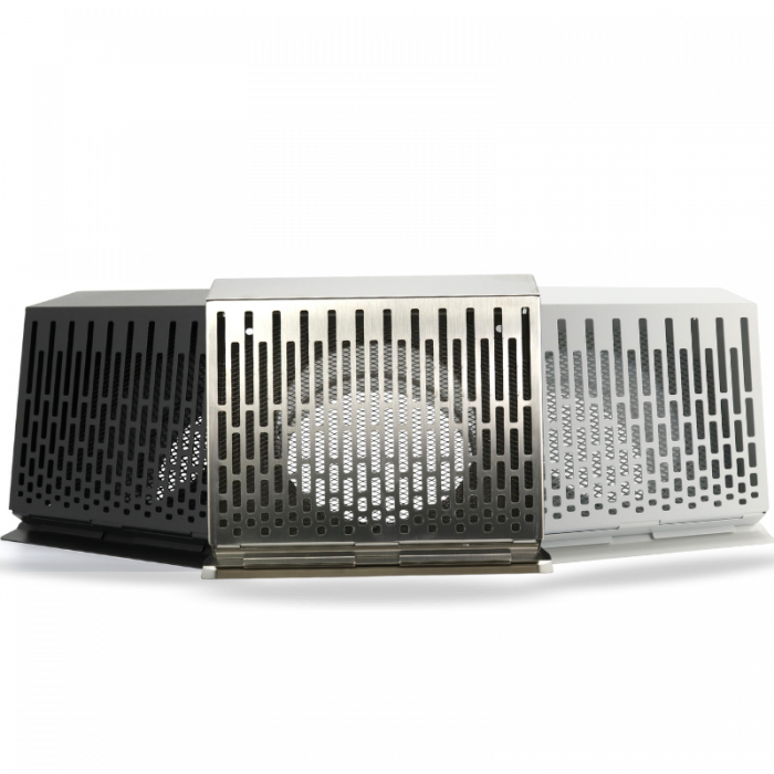 Whisper Luxe Design Wetterschutzgitter 150mm - Abluft - GRAPHITGRAU